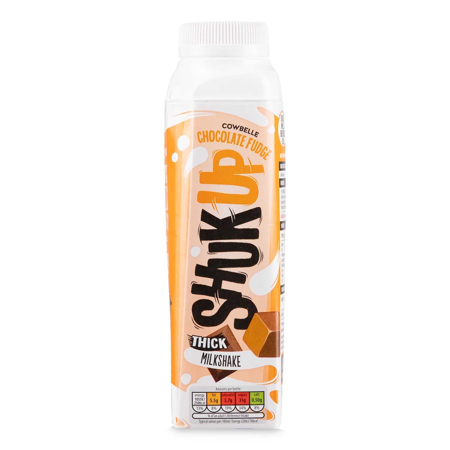 Chocolate Fudge Shuk Up Thick Milkshake 330ml Cowbelle